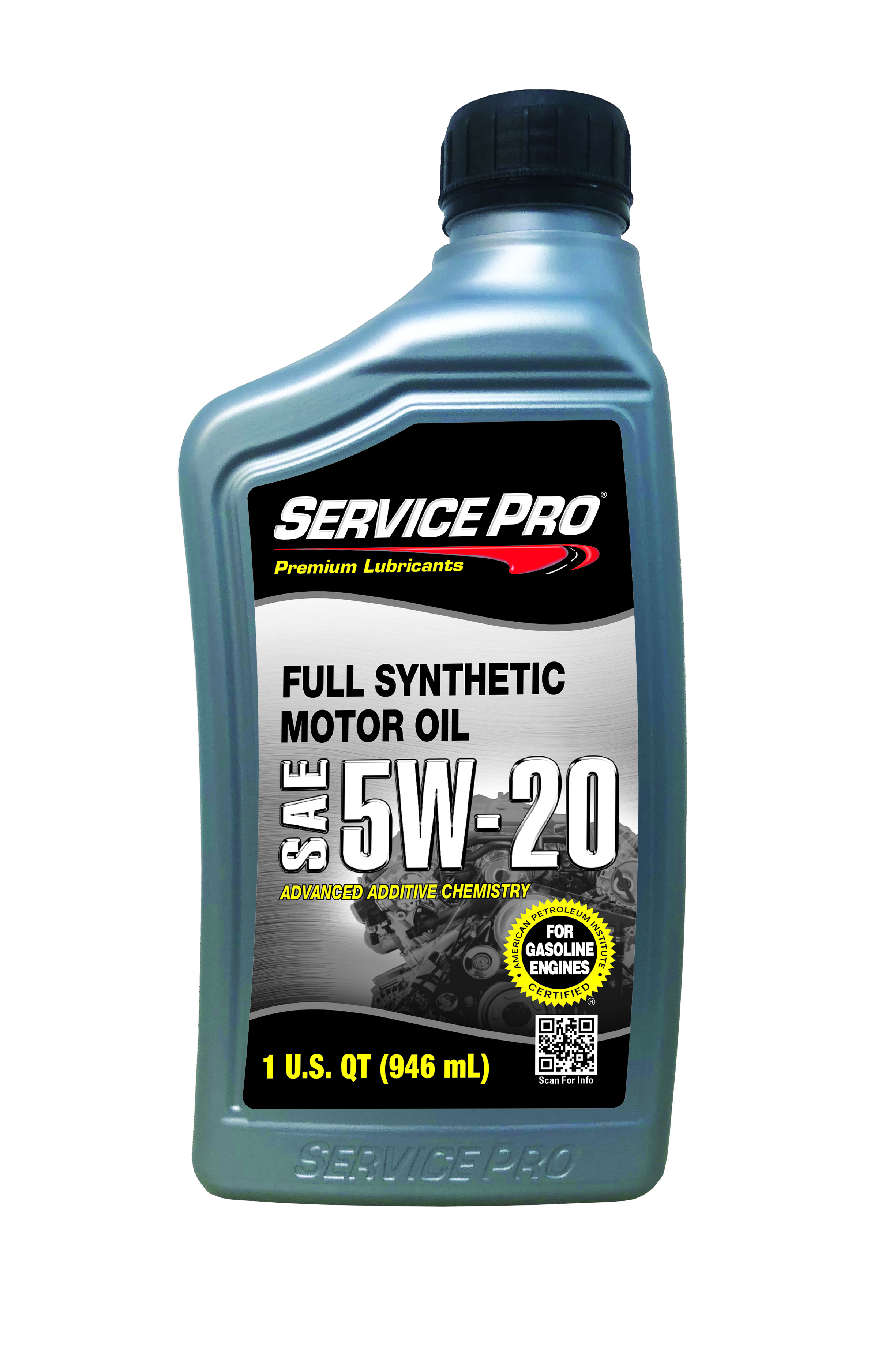 Service Pro Premium Full Synthetic Motor Oil 5W-20 -  | Container: 1 Qt Bottle | Shipped as: Case of 6 X 1 Qt Bottles - Automotive Engine Oils